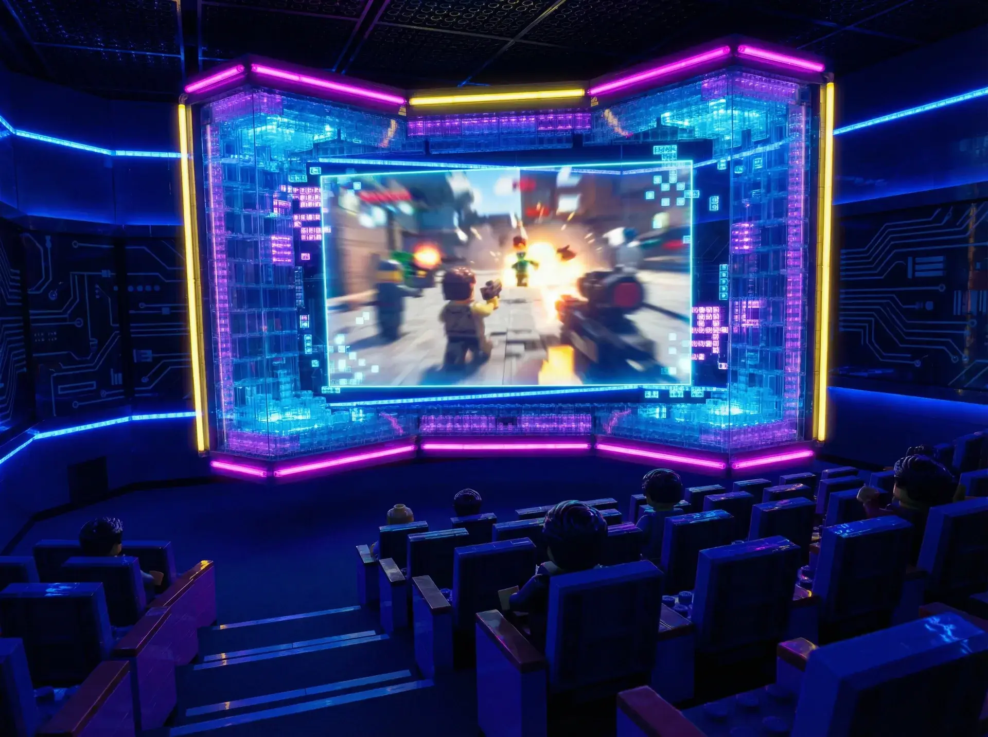 麻将糊了 积木影院全息投影屏幕