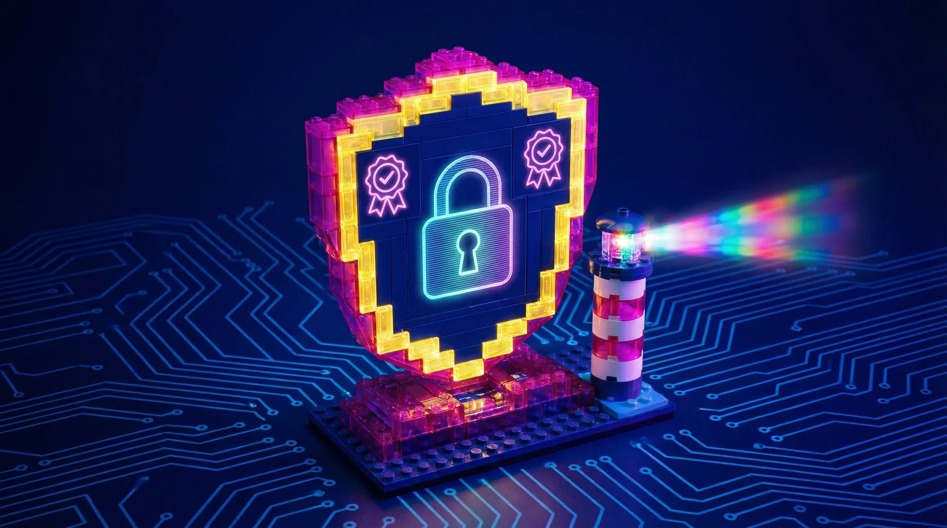 麻将糊了 安全认证灯塔与牌照展示